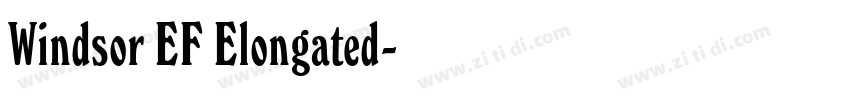 Windsor EF Elongated字体转换